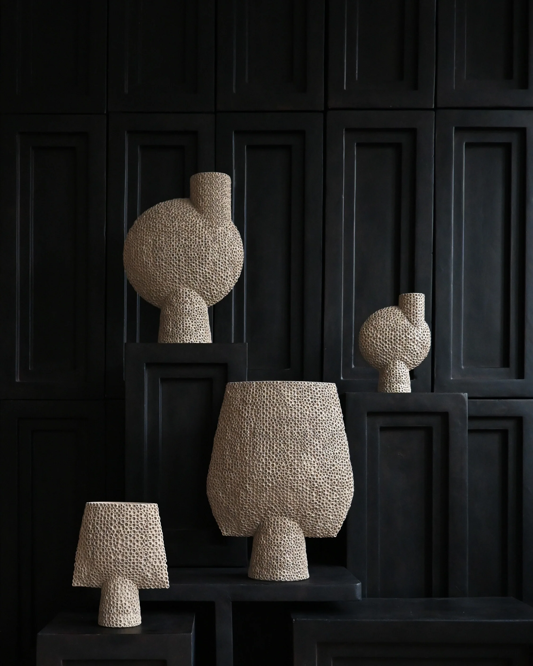 Sphere Vase Square Shisen, Mini - Sand - Image 3