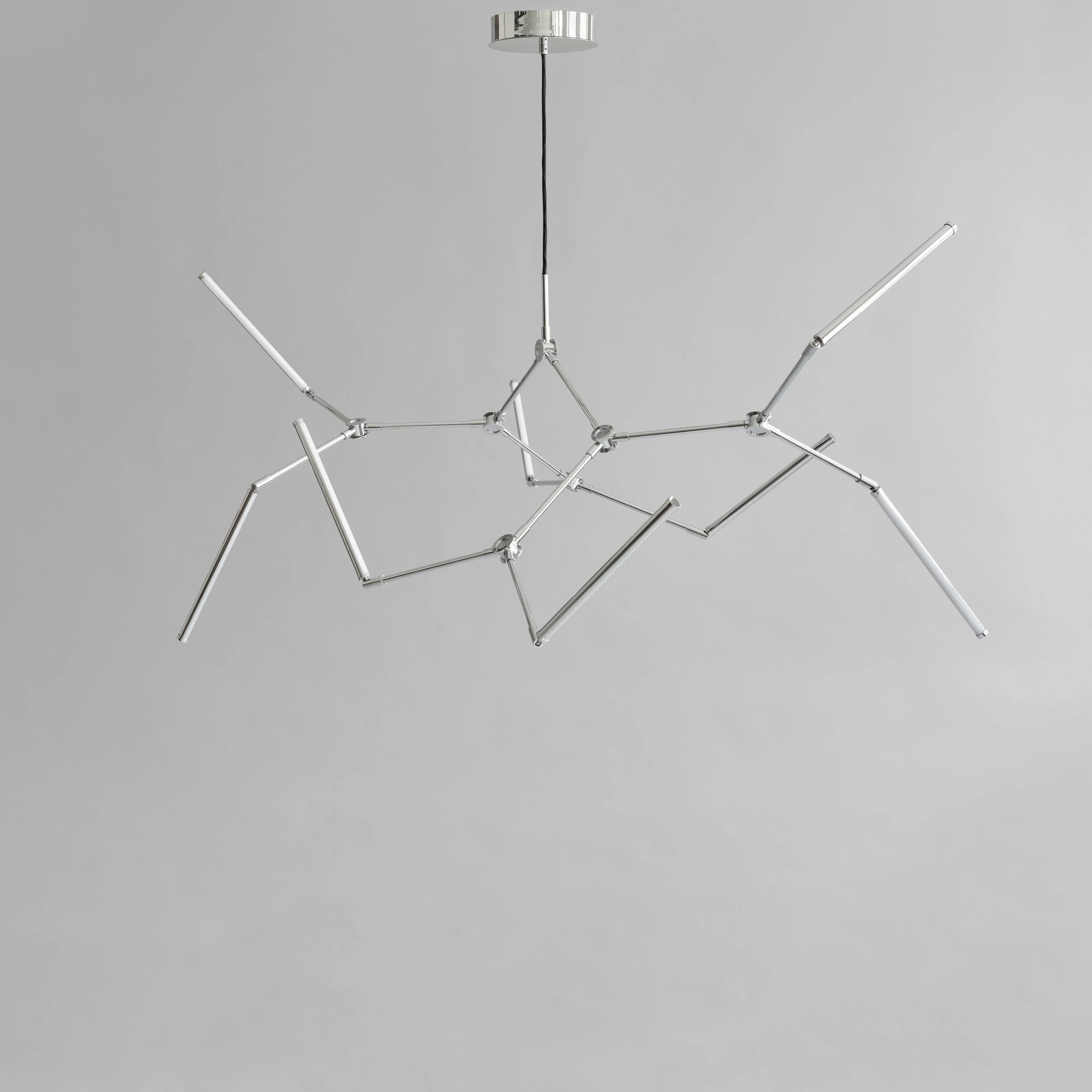 Stick Chandelier - Chrome