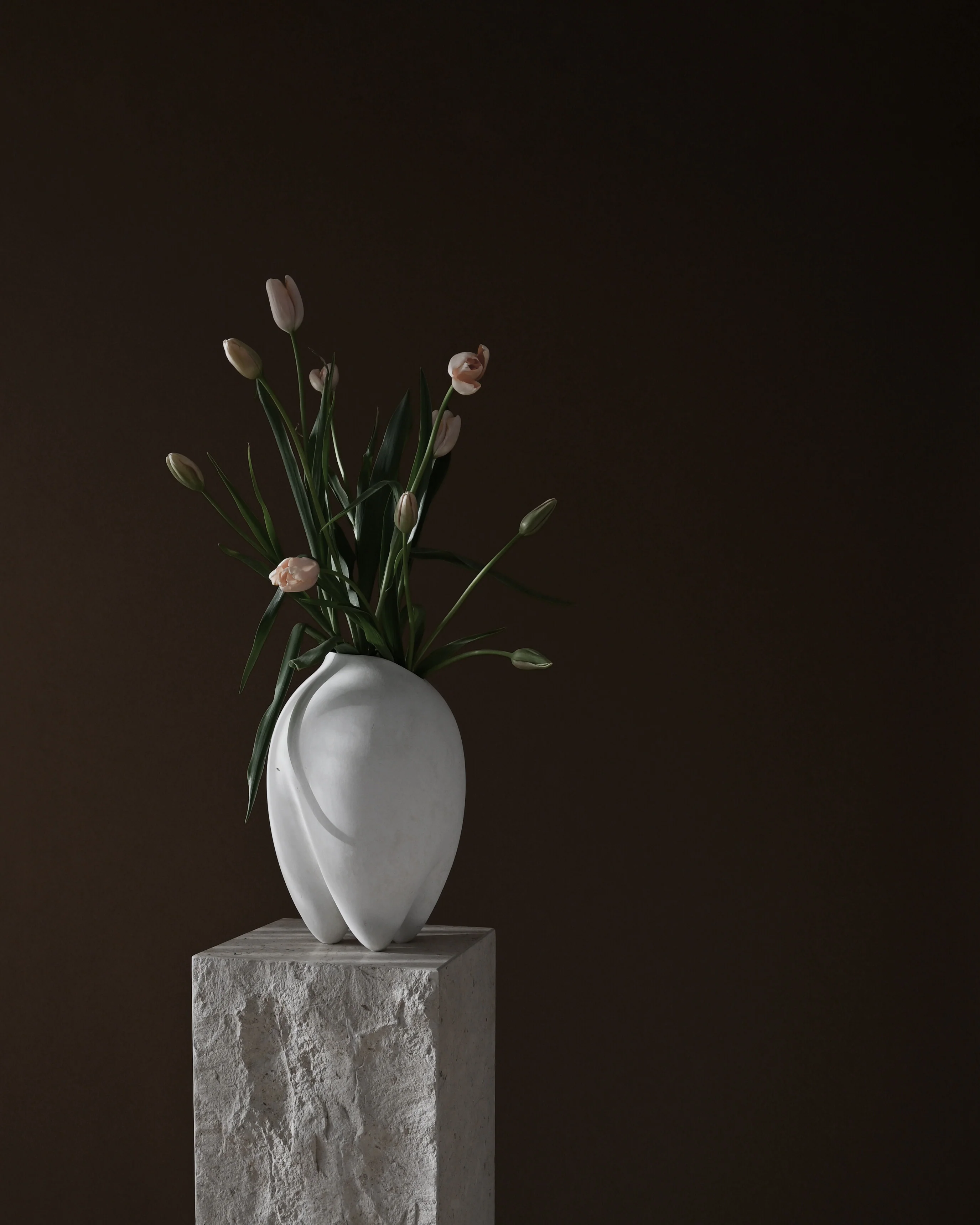 Sumo Vase, Slim - Bone White - Image 2