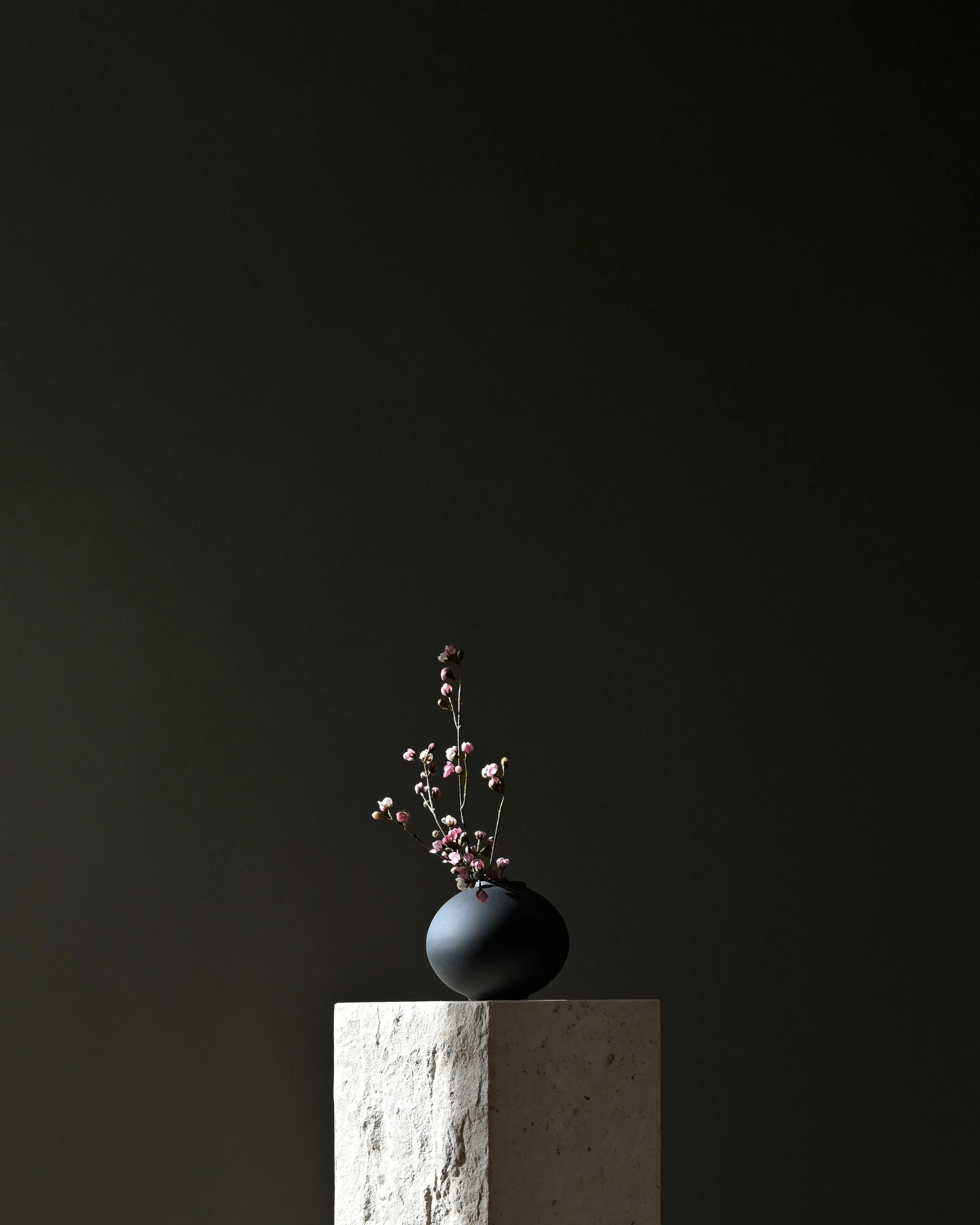Sunao Vase Fat, Petit - Black - Image 7