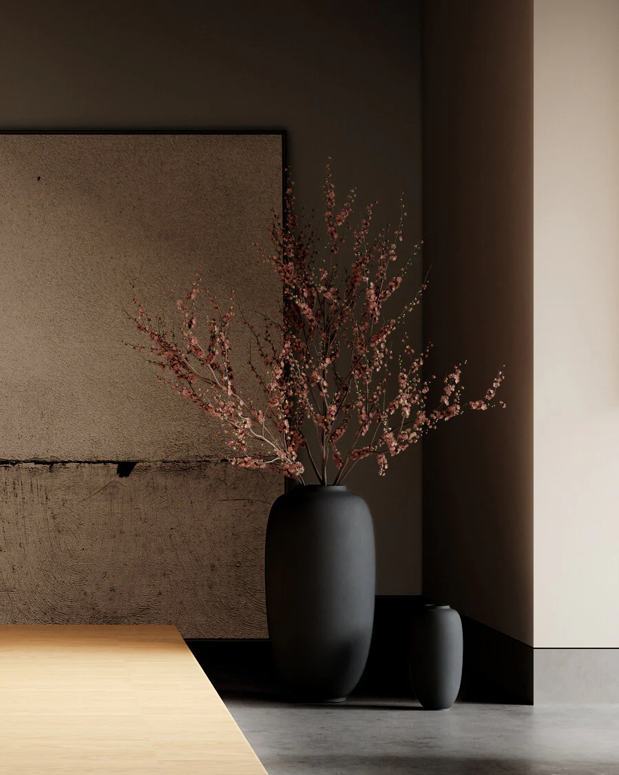 Sunao Vase Slim, Hexa - Black - Image 3