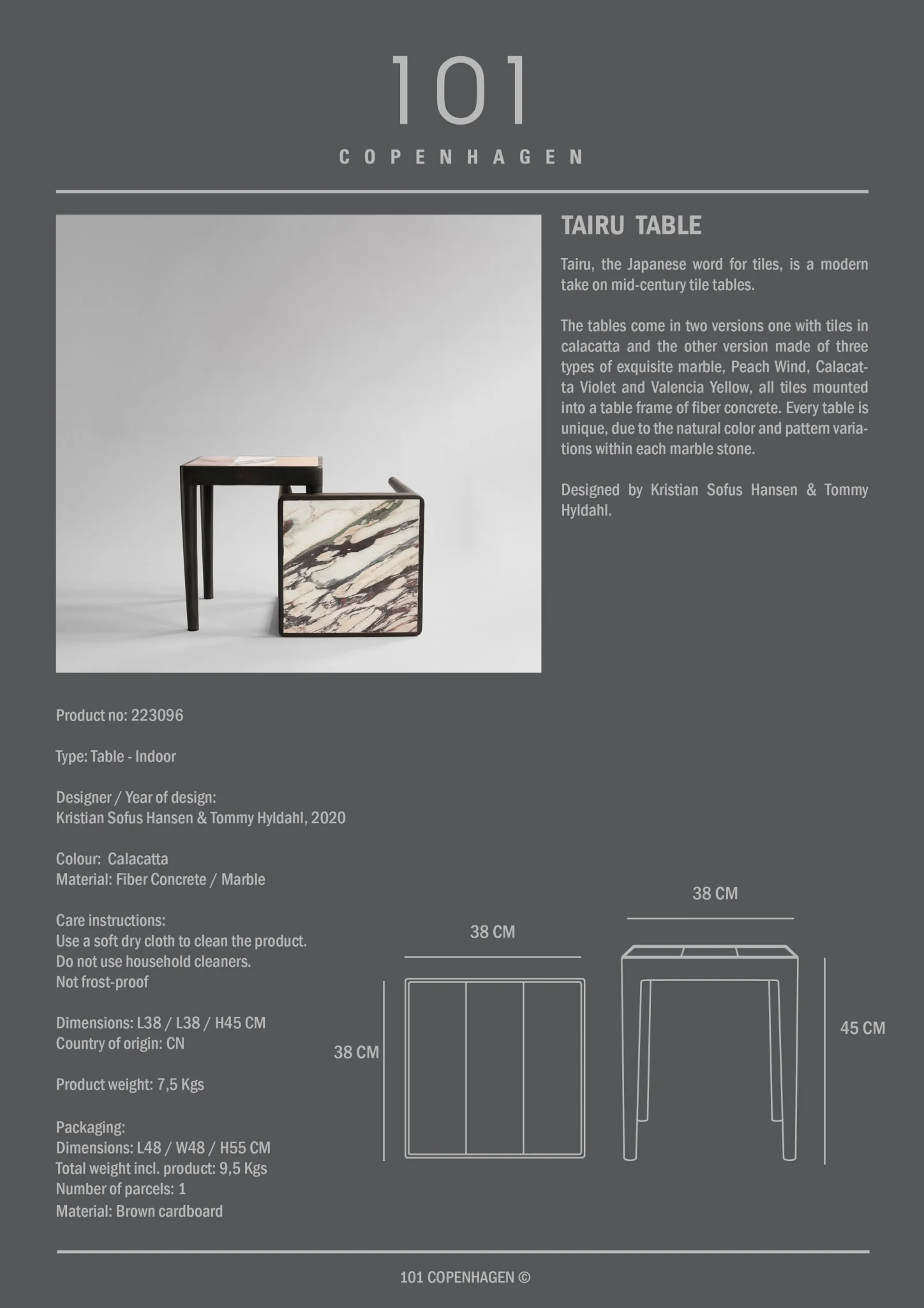 Tairu Table - Calacatta - Image 4