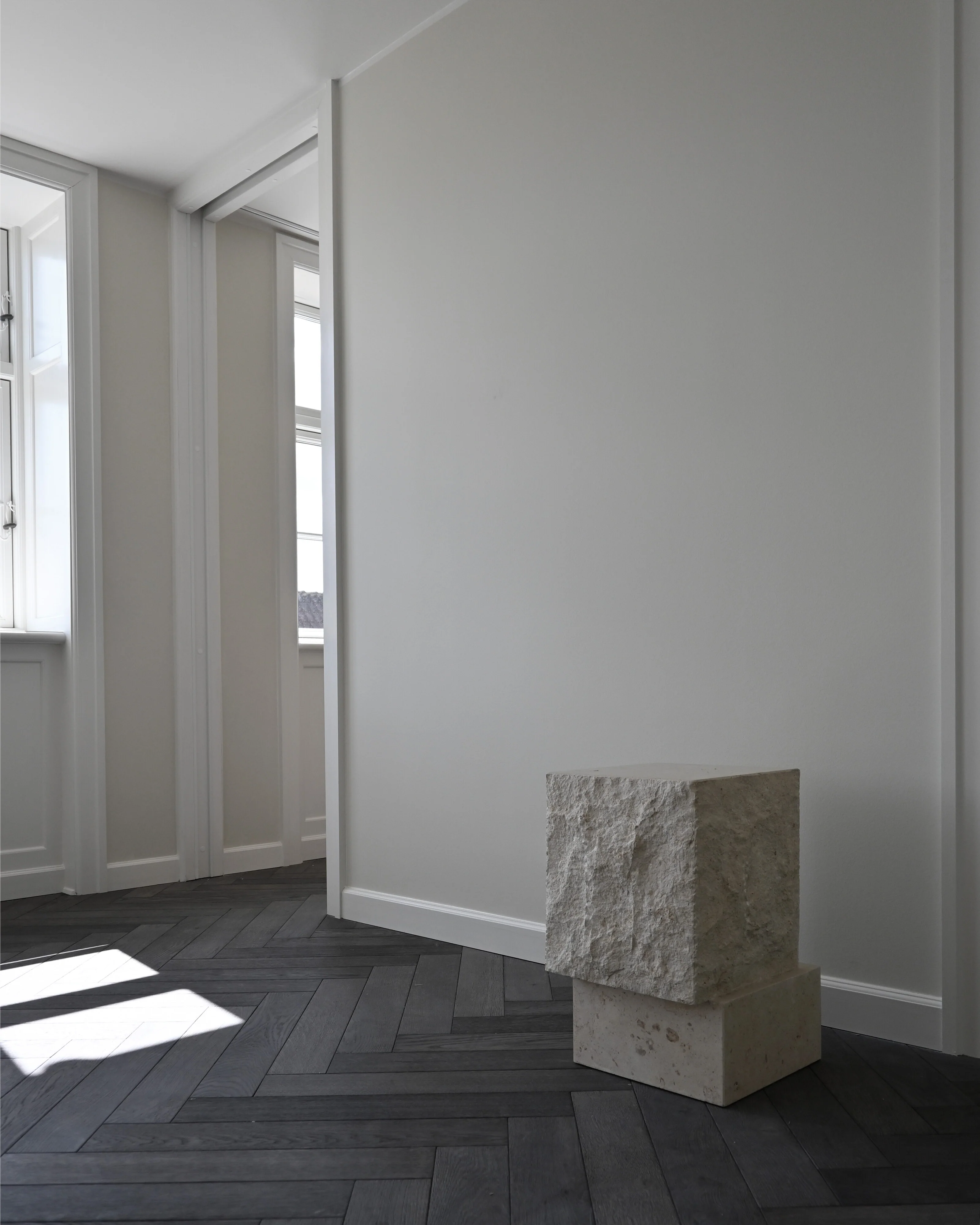 Temple Coffee Table, Tall - Limestone - Image 8