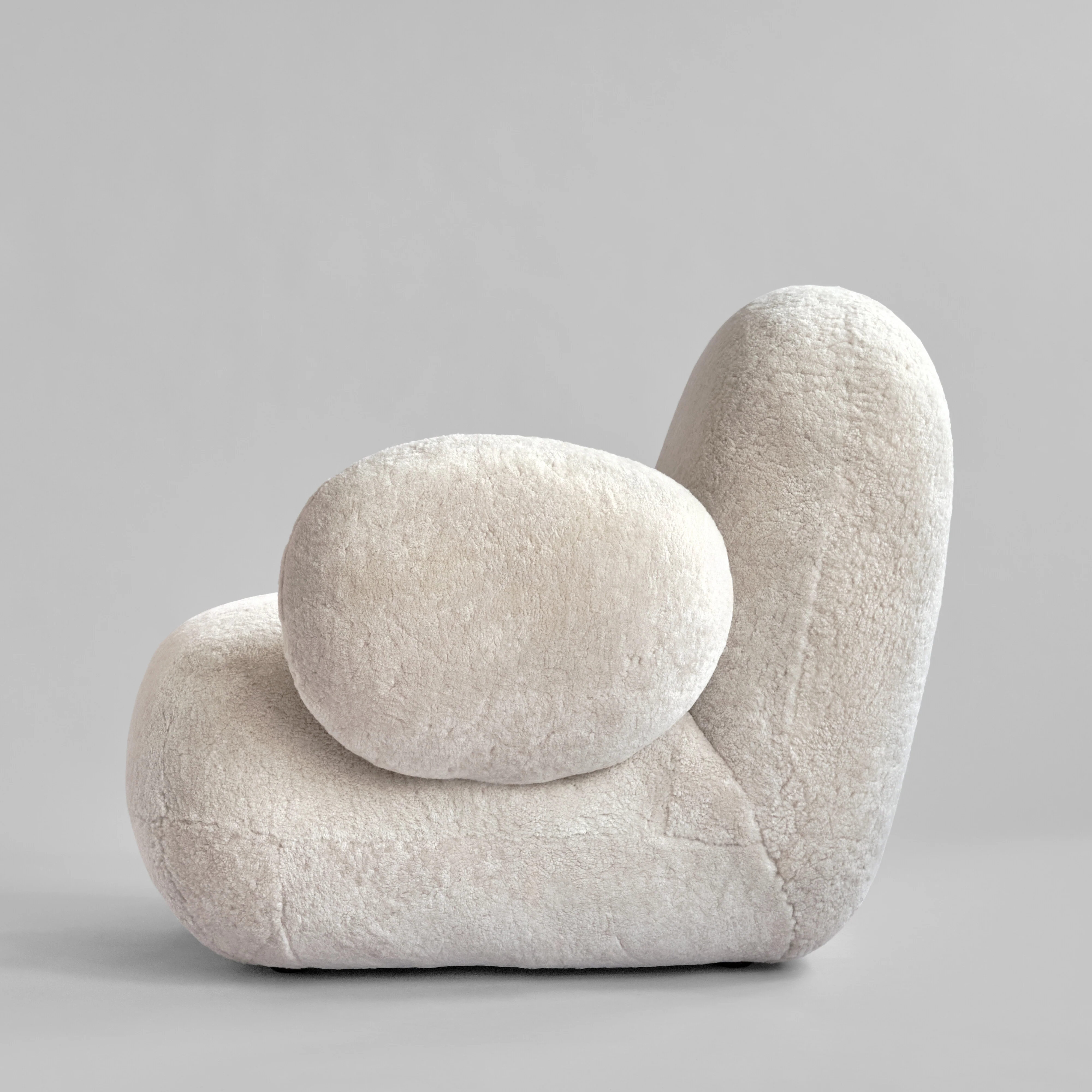 Toe Armchair, Flat - Sandshell (Sheepskin) - Image 5