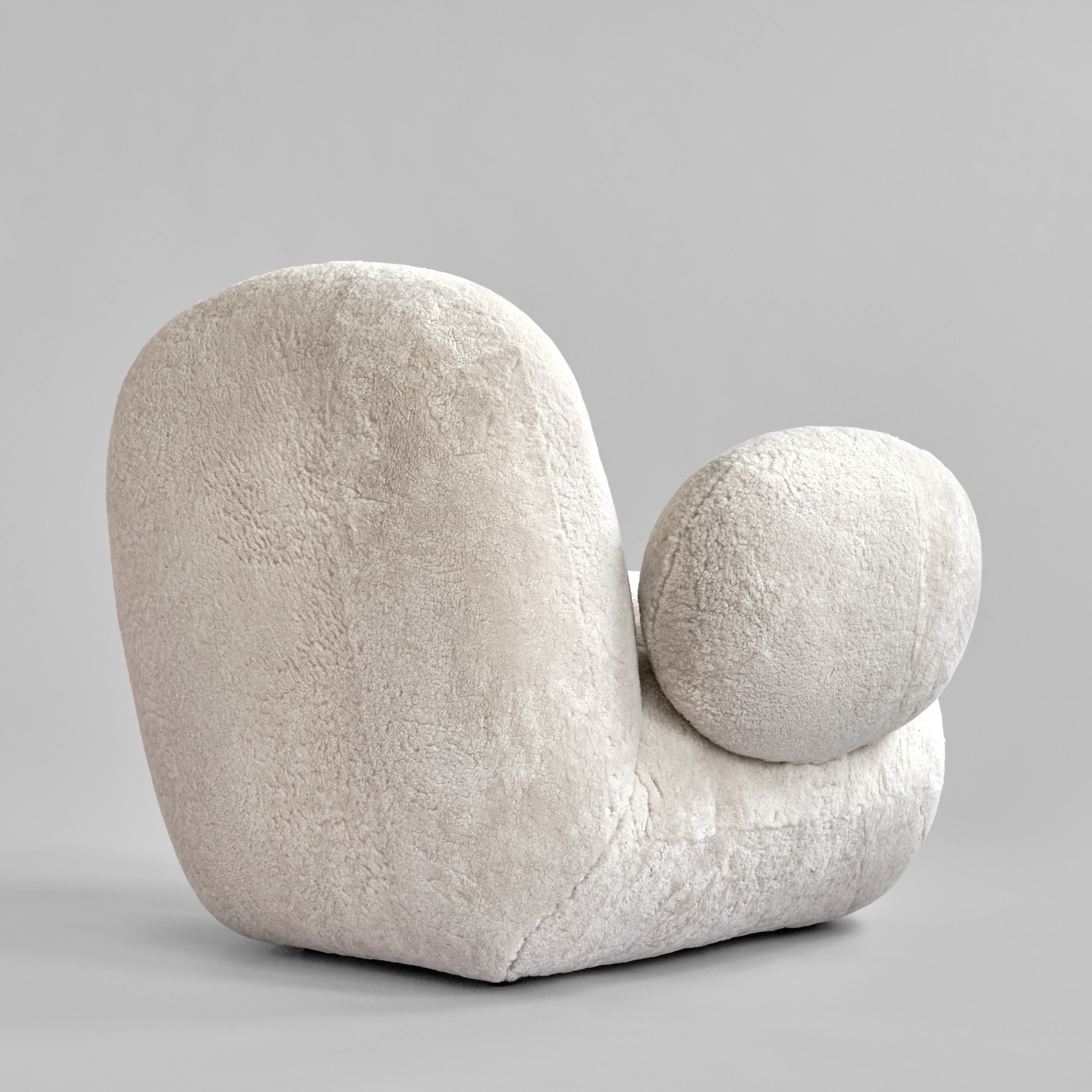 Toe Armchair, Flat - Sheepskin - Image 6