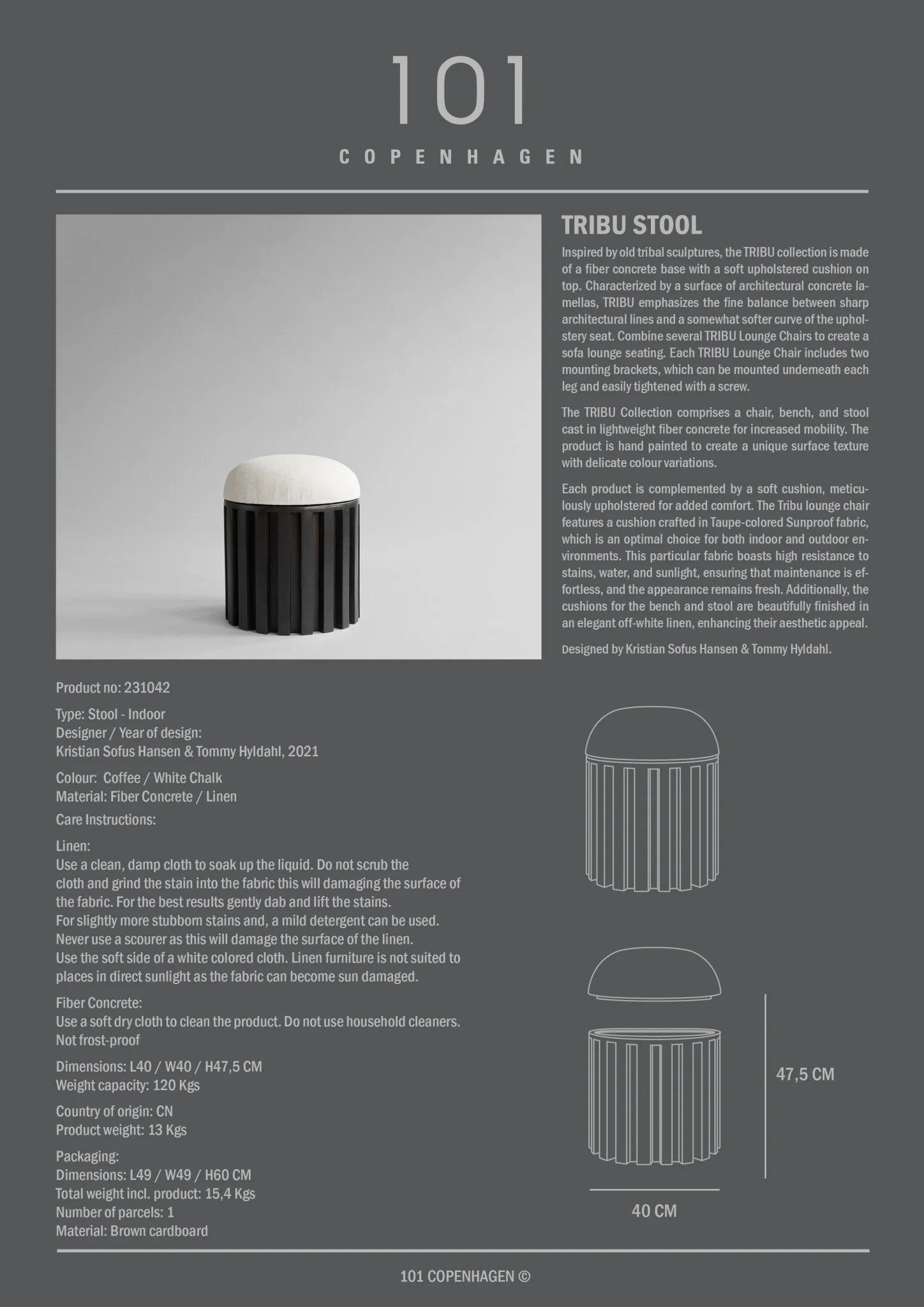 Tribu Stool - Coffee - Image 7