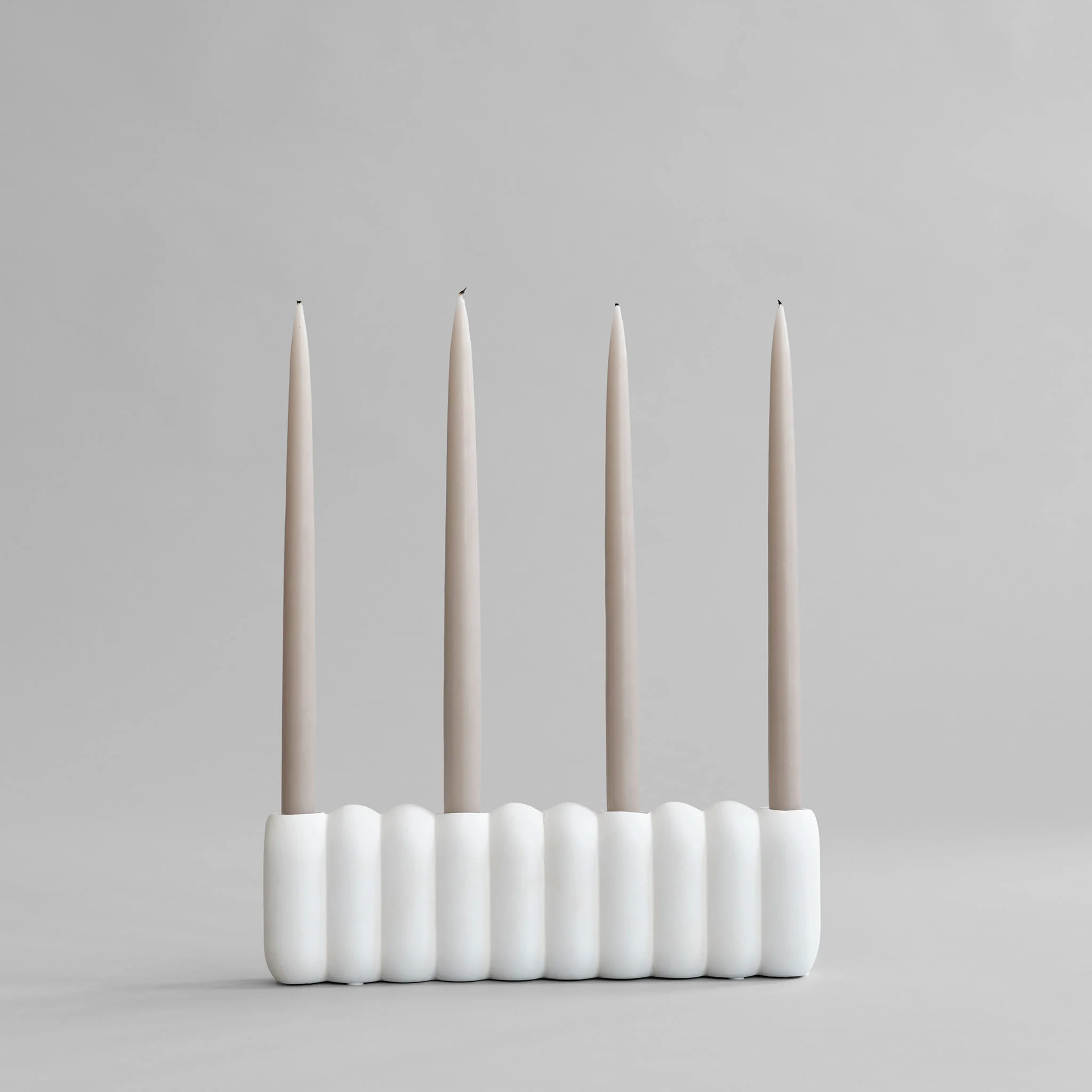 Tube Candle Holder, Big - Bone White - Image 2