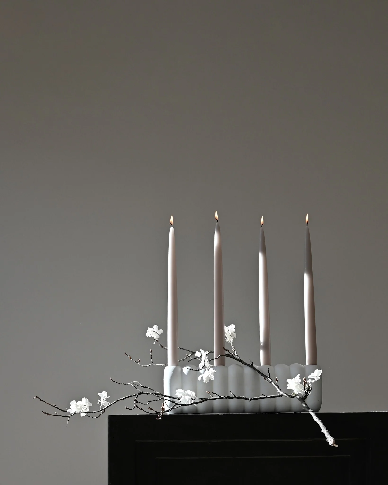 Tube Candle Holder, Big - Bone White - Image 6