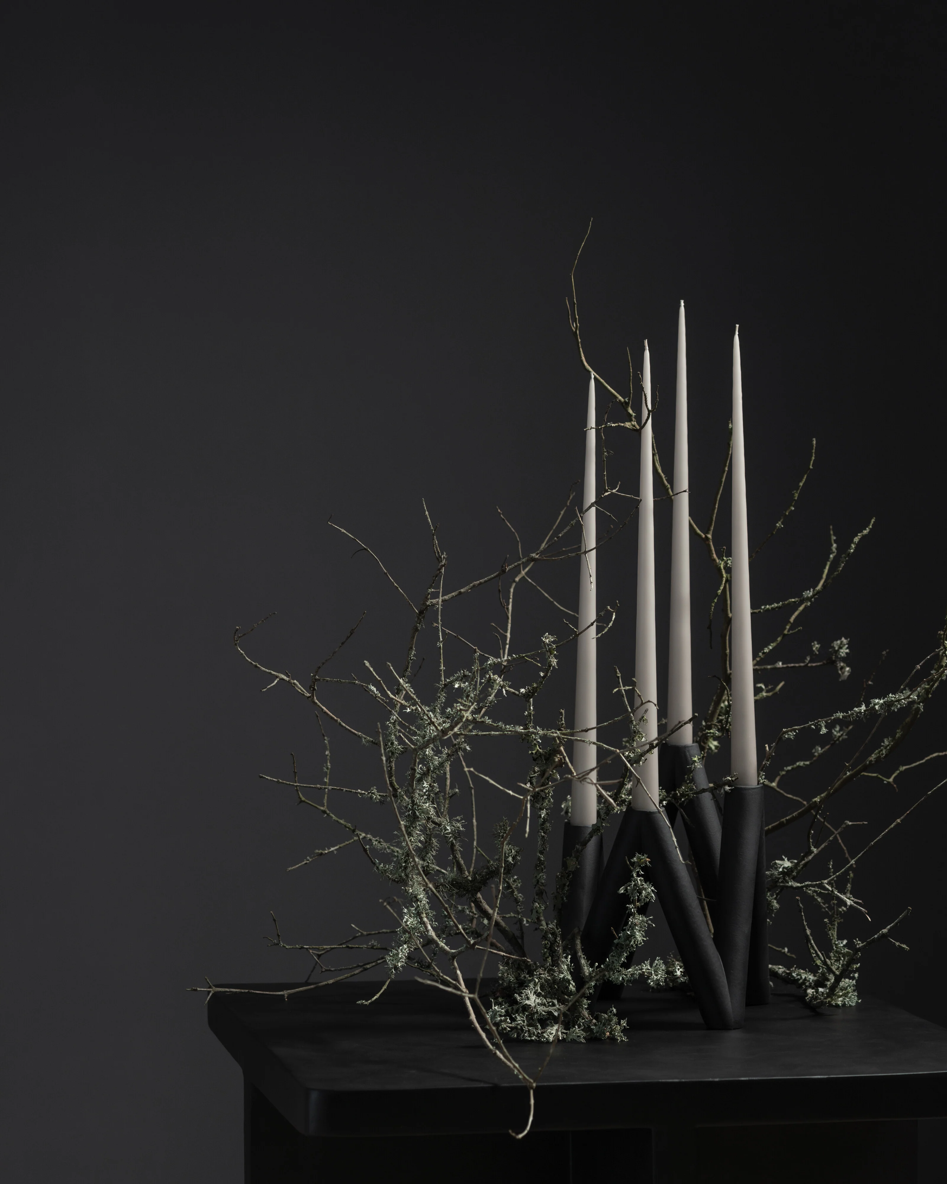W Candle Holder - Black - Image 3
